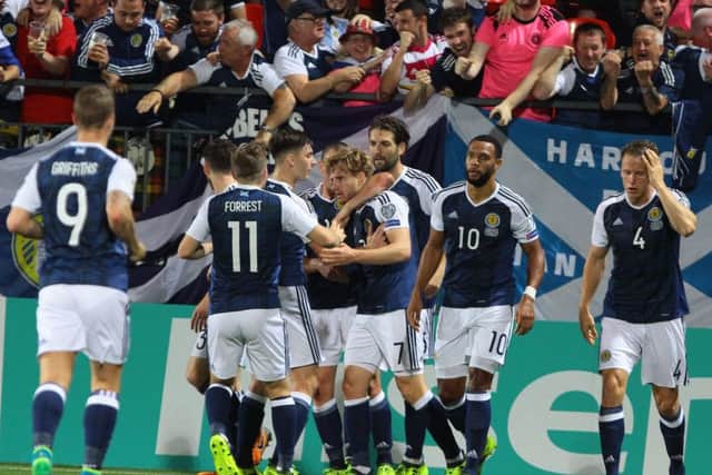 Scotand will be hoping to build on their 3-0 victory against Lithuania when they face Malta. Picture: AFP/Getty Images