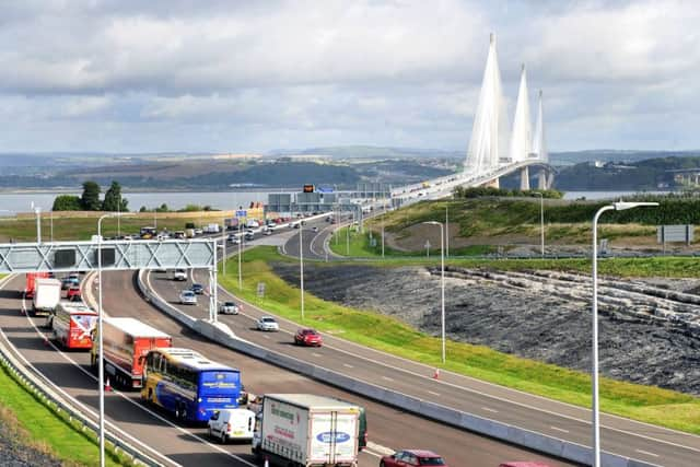 Queues of traffic have built up on the Queensferry Crossing in both directions on most days since it opened to the public. Picture: Lisa Ferguson