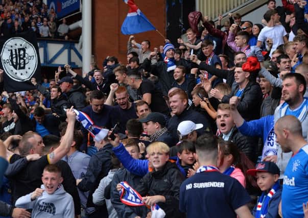 Rangers fan group Union Bears are supportive of a safe standing section in Ibrox.(Picture: Mark Runnacles/Getty Images