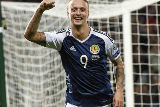 Leigh Griffiths his goal to make it 2-0. Picture: SNS.