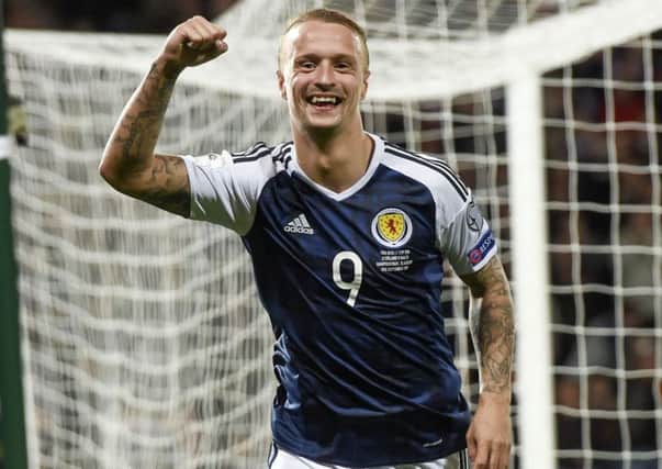 Leigh Griffiths his goal to make it 2-0. Picture: SNS.