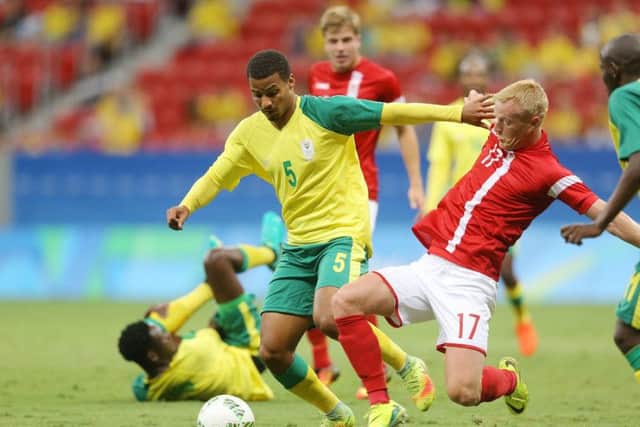 Rivaldo Coetzee in action for South Africa. His new boss at Mamelodi Sundowns reckons Celtic will come back for the defender. Picture: Getty Images