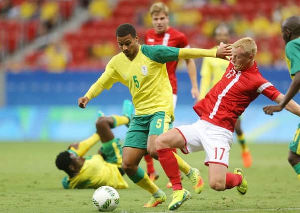 Rivaldo Coetzee in action for South Africa. His new boss at Mamelodi Sundowns reckons Celtic will come back for the defender. Picture: Getty Images