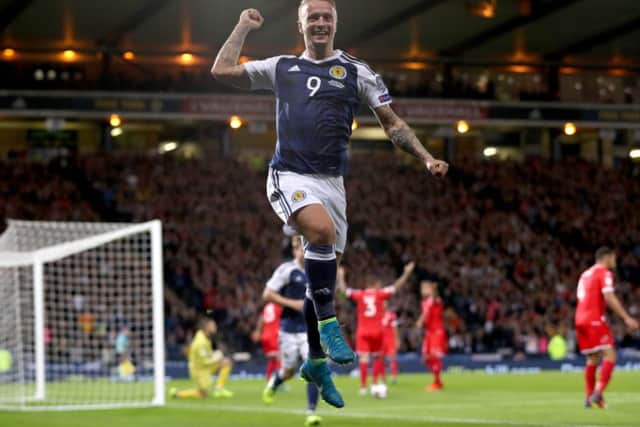 Griffiths scored the second goal as Scotland made sure of victory against Malta. Picture: Getty Images