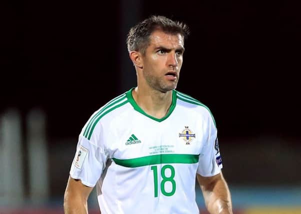 Hearts defender Aaron Hughes is set for his 109th Northern Ireland cap. Picture: Tim Goode/PA Wire