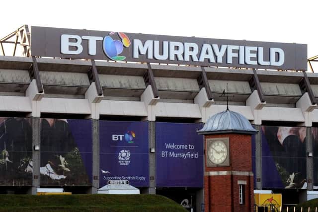 The national rugby stadium was rebranded as
BT Murrayfield. Picture: Lisa Ferguson