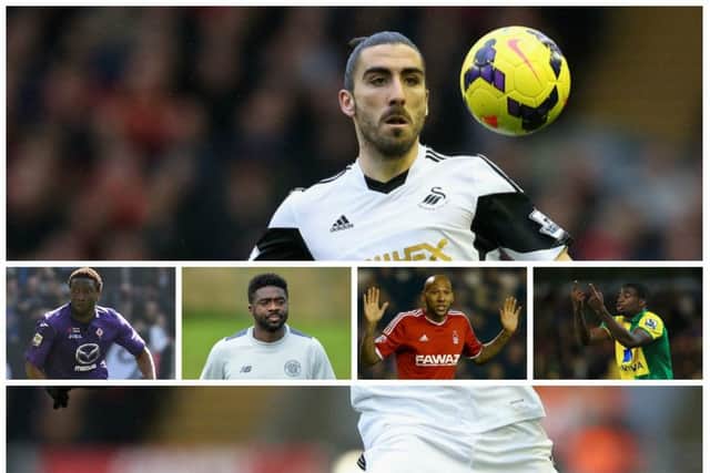 Chico Flores, main, with Modibo Diakite, Kolo Toure, Kelvin Wilson and Sebastien Bassong. Pictures: Getty Images