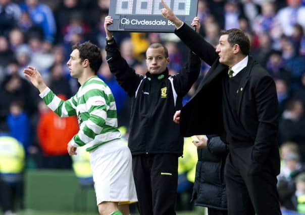 Scott McDonald, left, didn't feel like Tony Mowbray fully believed in his abilities. Picture: SNS