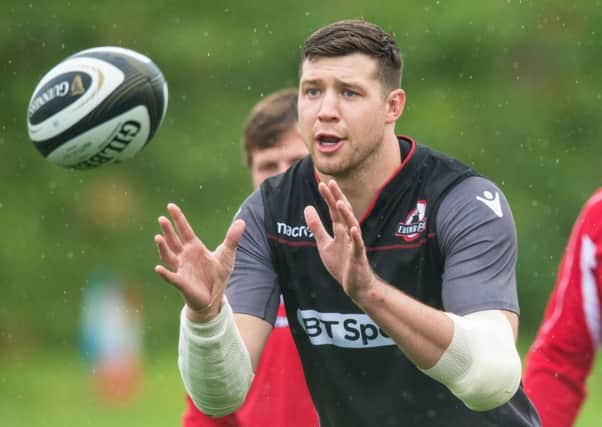 Grant Gilchrist in training at BT Murrayfield. Picture: Ross Parker/SNS