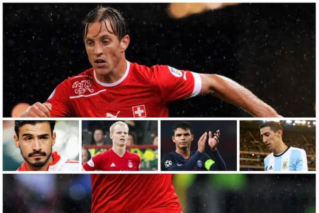 Celtic could bring in Reto Ziegler, main, while Oswald Alanis is linked with Rangers; McInnes warns GMS and PSG set to be without Thiago Silva and Di Maria for Celtic match. Pictures: Getty/SNS
