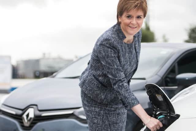 The First Minister is committed to electric cars. Picture: John Devlin