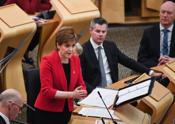 Nicola Sturgeon at FMQs. Picture: Getty Images