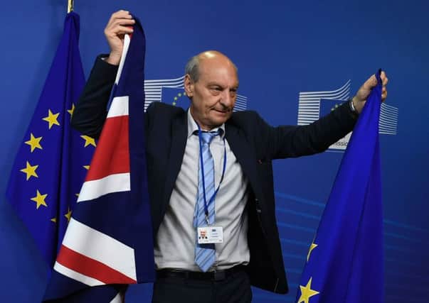 Britain starts formal talks to leave the EU on Monday, seeking a deal "like no other in history" despite entering fiendishly difficult negotiations with a badly weakened government. Picture: JOHN THYS/AFP/Getty Images