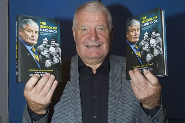 Archie Knox launches his autobiography - The School of Hard Knox. Picture: Ross MacDonald/SNS