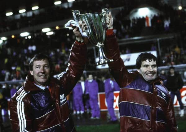 Former Aberdeen assistant manager Archie Knox, right, helped the Dons win the European Cup Winners' Cup alongside Alex Ferguson. Picture: SNS