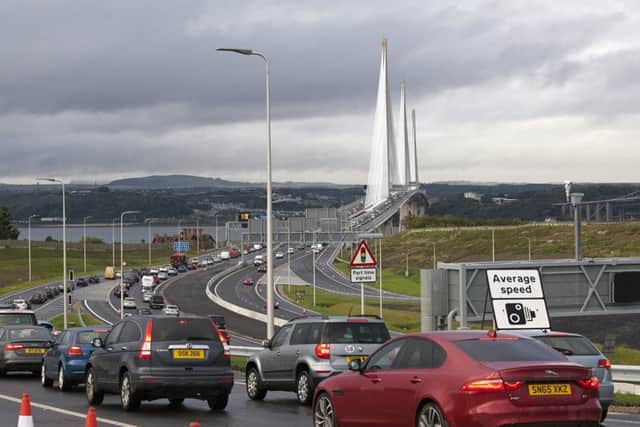 Long delays on Queensferry crossing.