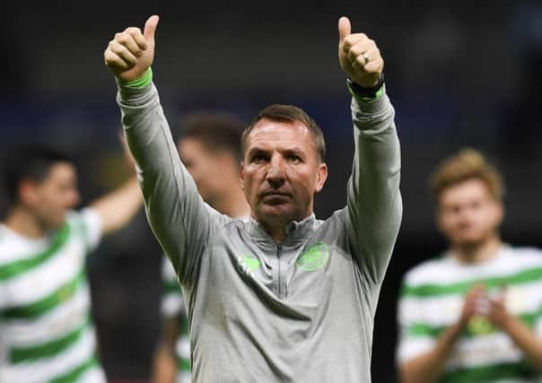 Brendan Rodgers' side have qualified for the Champions League group stages for the second season running. Picture: SNS