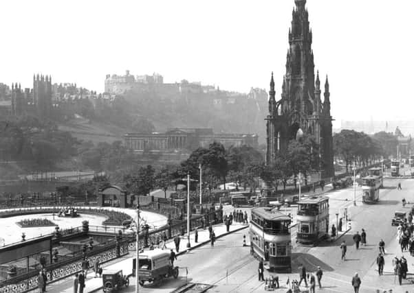 Relaying the past: Edinburgh tore up its tram lines 60 years ago  replacing just some of them proved divisive. Picture: TSPL