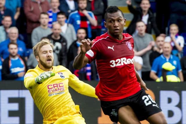 Alfredo Morelos (right) has impressed so far for Rangers. Picture: SNS