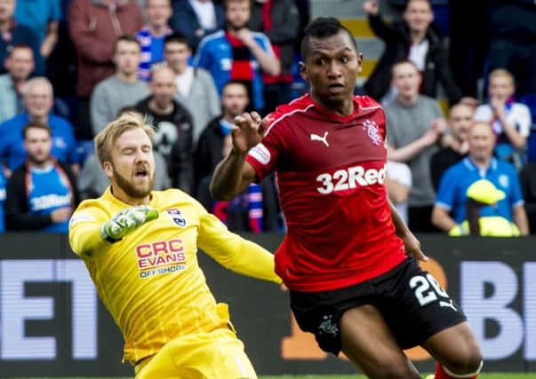 Alfredo Morelos (right) has impressed so far for Rangers. Picture: SNS
