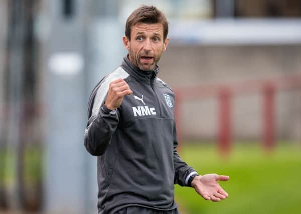 Dundee manager Neil McCann, still looking for his first win of the season, take his side to Ibrox this weekend. Picture: Ross Parker/SNS