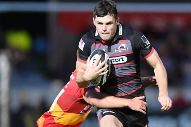 Edinburgh's Blair Kinghorn, right, impressed in the victory. Picture: SNS