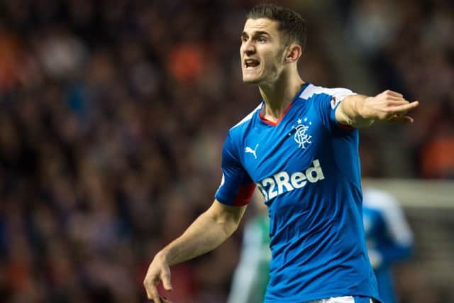 Dominic Ball in action for Rangers during the 2015/16 season. Picture: SNS