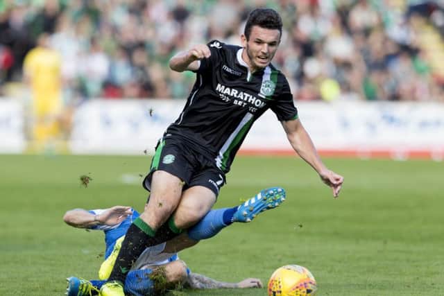 Hibernian's John McGinn in action against St Johnstone. Picture: Alan Rennie/SNS