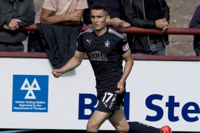 Alex Harris scored for Falkirk in a disappinting draw at Glebe Park. Picture: SNS/Craig Williamson