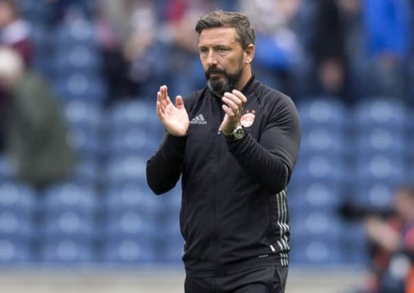 Aberdeen manager Derek McInnes at full time. Picture: Rob Casey/SNS