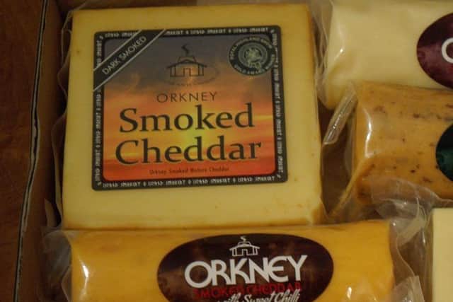Orkney Smoked Cheddar is among the cheeses being shipped to France. Picture: The Island Smokery