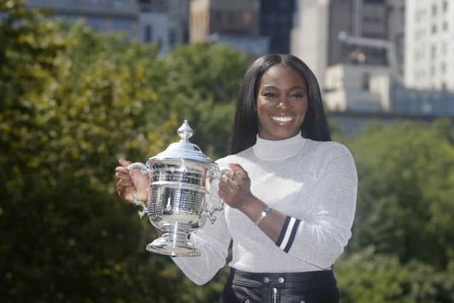 Sloane Stephens in Central Park yesterday after winning the womens singles at the US Open. Picture: AP