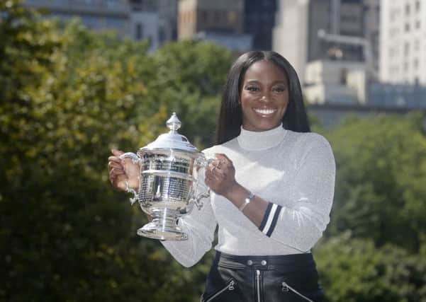 Sloane Stephens in Central Park yesterday after winning the womens singles at the US Open. Picture: AP