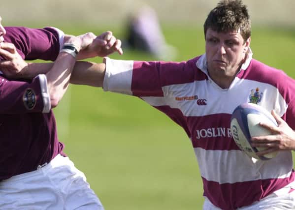 The late Stephen Begley in action for Watsonians against Gala in 2003. Picture: Andrew Stuart