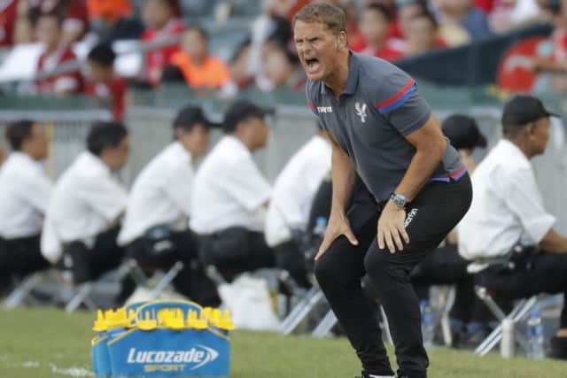 Frank de Boer has been sacked as manager of Crystal Palace. Picture: AP Photo/Kin Cheung