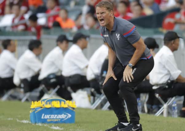 Frank de Boer has been sacked as manager of Crystal Palace. Picture: AP Photo/Kin Cheung