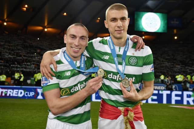 Celtic's Scott Brown and Jozo Simunovic have signed new deals. Picture: SNS/Rob Casey