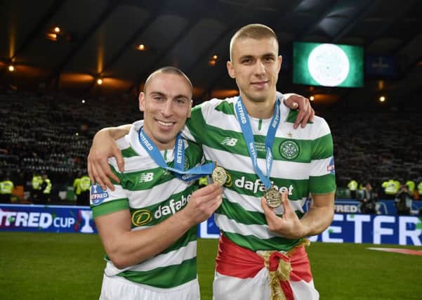 Celtic's Scott Brown and Jozo Simunovic have signed new deals. Picture: SNS/Rob Casey