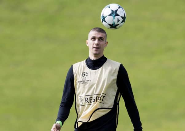 Jozo Simunovic during training at Lennoxtown ahead of Celtic's Champions League tie against PSG