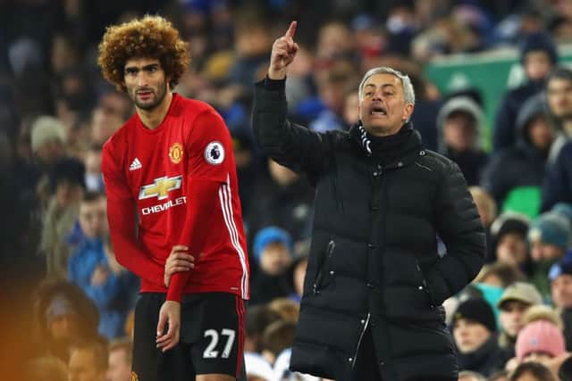 Manchester United manager Jose Mourinho sees the return of midfielder Marouane Fellaini as a vital factor in the clash with PSG. Picture: Getty.