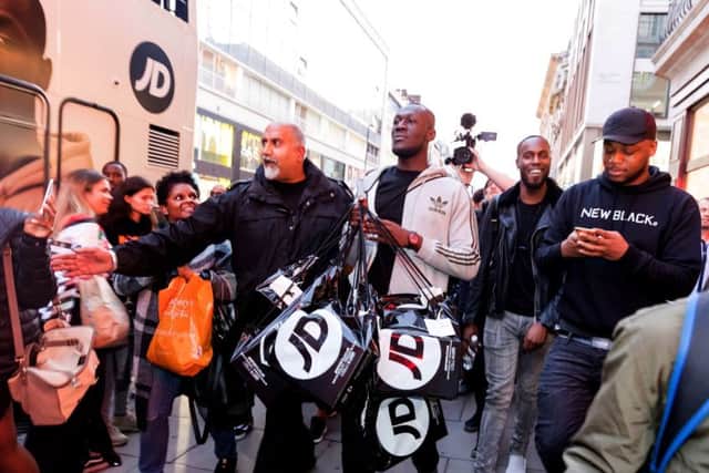 'Grime' star Stormzy recently launched a new campaign with JD Sports and Adidas. Picture: Nathan Gallagher - Adidas via Getty Images