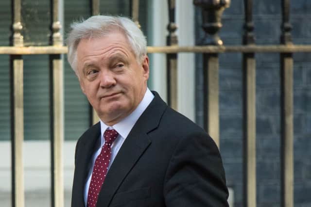 Brexit secretary David Davis arriving in Downing Street on Tuesday. Picture: Dominic Lipinski/PA Wire