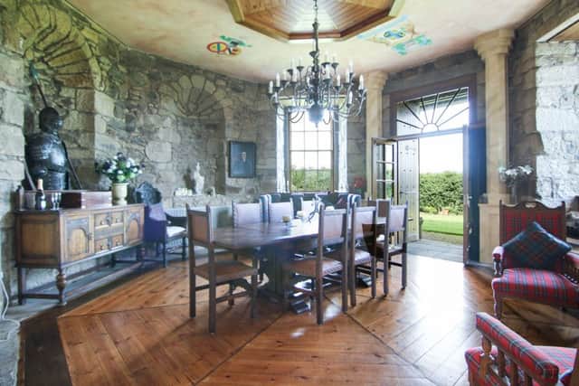 The unique property in Edinburgh combines a luxurious modern house attached to a two-storey temple built in 1759. Picture: Clancy Hendrie Legal