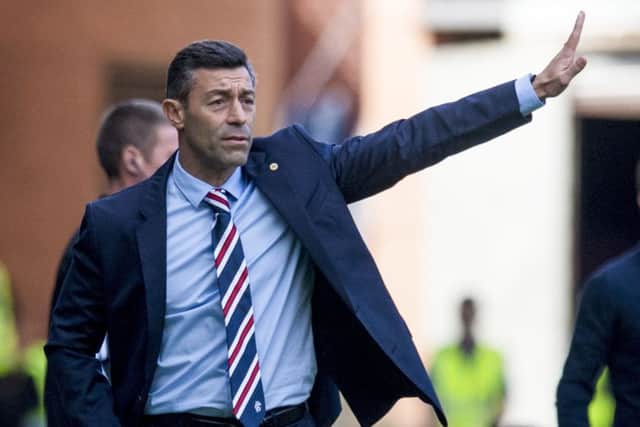 Rangers manager Pedro Caixinha. Picture: SNS