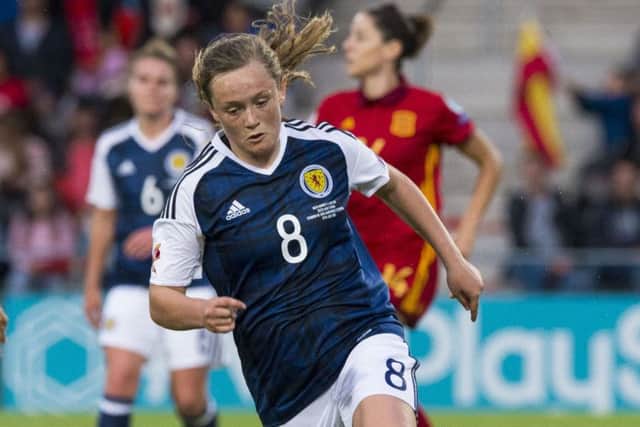 Scotland's Erin Cuthbert during the Women's Euro 2017 Championships. Picture: SNS/Paul Devlin
