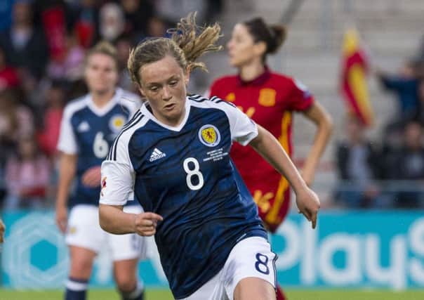 Scotland's Erin Cuthbert during the Women's Euro 2017 Championships. Picture: SNS/Paul Devlin