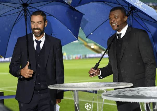 Ex-Arsenal star Robert Pires (left) and Marcel Desailly. Picture: SNS