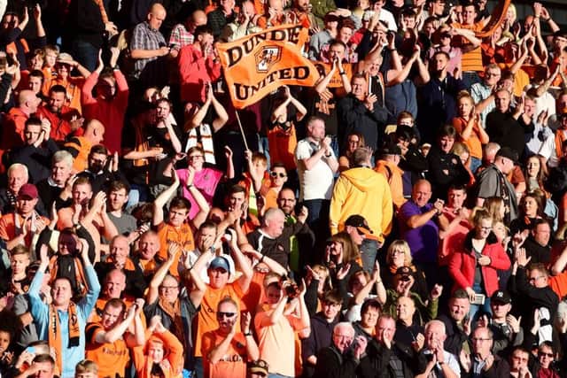 Dundee United fans at the Betfred Cup derby in August. Picture: Alan Harvey/SNS