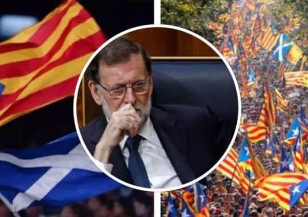 Spanish prime minister Mariano Rajoys conservative government has pledged to stop any any Catalan attempts to secede. Pictures: PA and Creative Commons