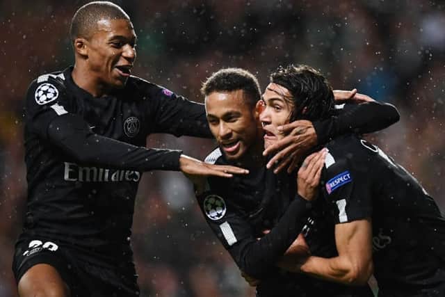 Kylian Mbappe, Neymar and Edinson Cavani form a formidable forward line for Paris Saint-Germain. Franck Fife/AFP/Getty Images